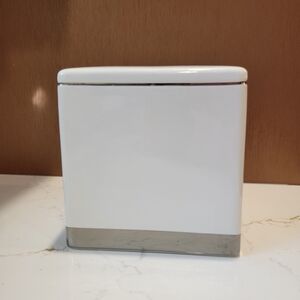 Ceramic kleenex box cover and soap dish